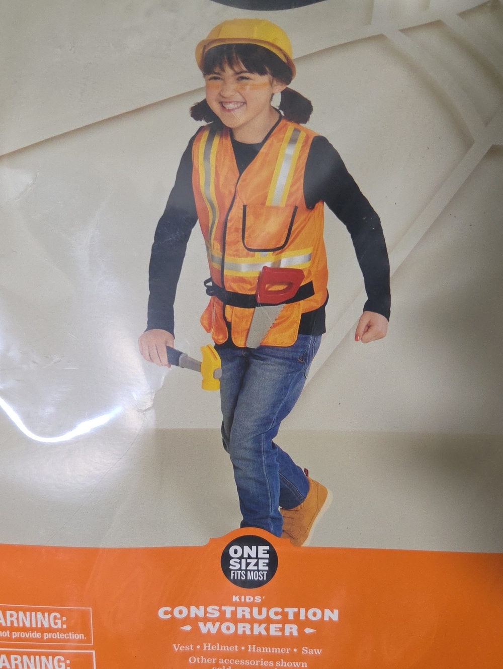 Hyde and Ekk! Kids Construction Worker. Costume. One Size Fits Most
